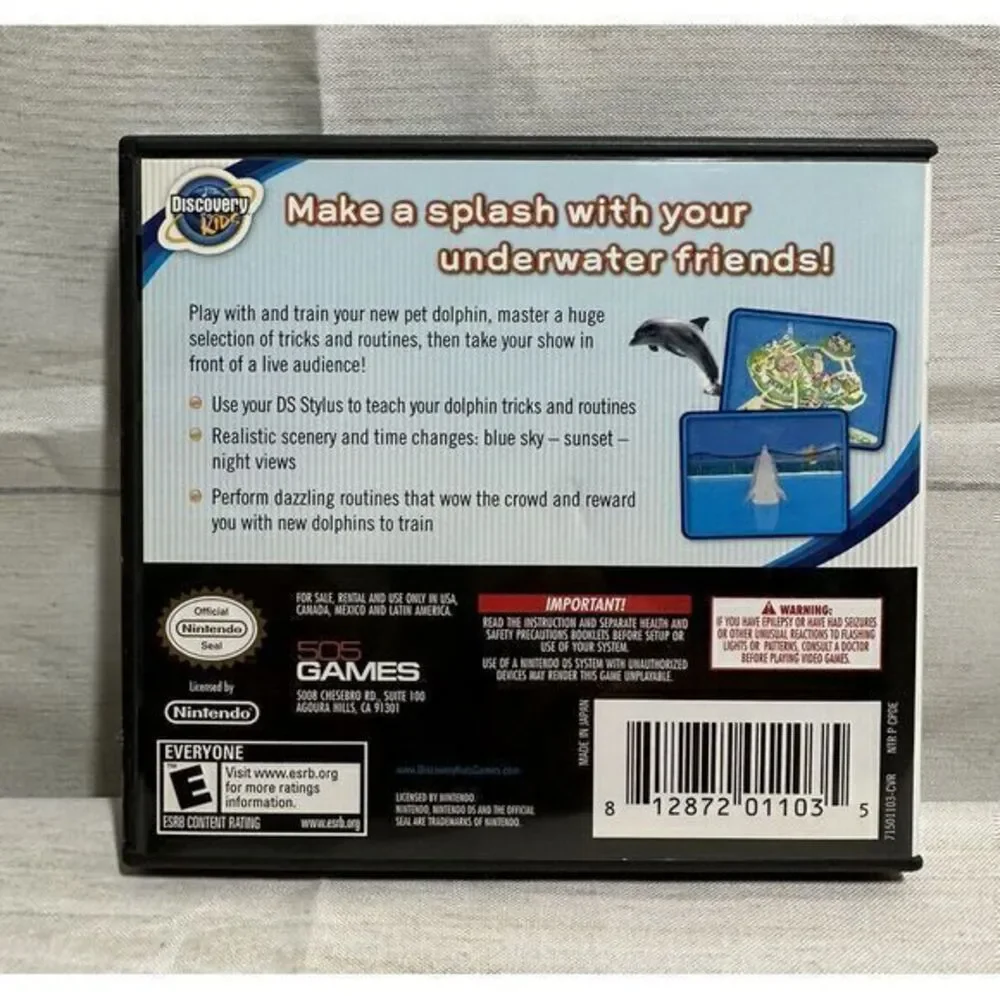 DS - Discovery Kids: Dolphin Discovery Nintendo DS 2009‎ Complete